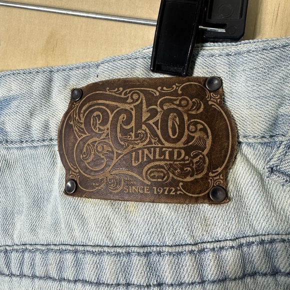 Ecko Unltd Unlimited Jean Shorts Size 42 100% Cotton Men’s - Picture 10 of 14